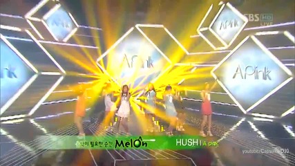 (hd) A Pink - Hush (goodbye stage) ~ Inkigayo (24.06.2012)