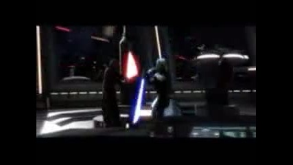 Obi - Wan and Anakin Skywalker vs Count Dooku 