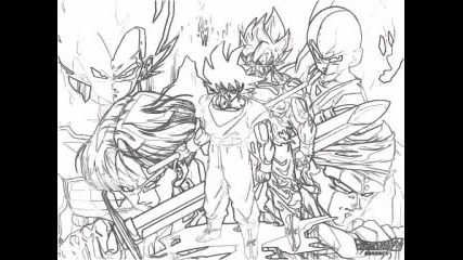 Auto Draw How to draw Goku (dragonball - Z) 