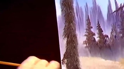 S06 Радостта на живописта с Bob Ross E06 - снежна пътека ღобучение в рисуване, живописღ