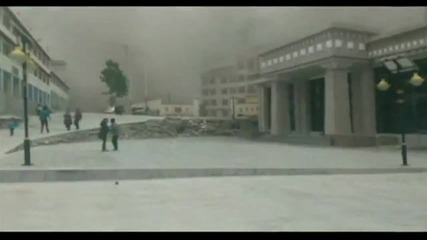 New Video shows moment earthquake hit Tibet - Bbc News