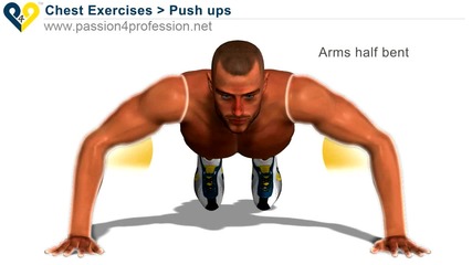 Home chest exercise Push Up 