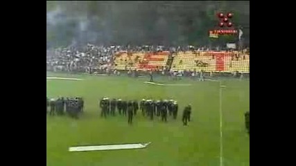 Legia Hooligans in Vilnius 