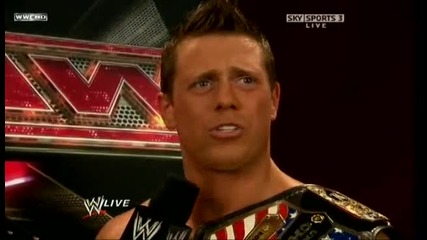 Raw 099 The Miz дава интервю [backstage]