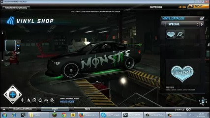 need for speed world bmw monster vinyls