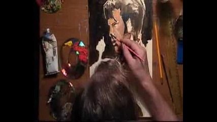 Elvis Presley In Oil Speed Painting Tribute.flv