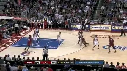 Miami Heat @ Los Angeles Clippers 105 - 111 [highlights] - 12.01.2011