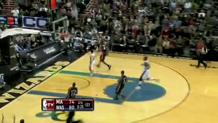 Miami Heat @ Washington Wizards 95 - 94 [highlights] - 18.12.2010