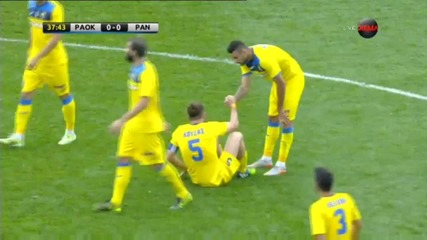 ПАОК и Бербатов едва не получиха комичен гол