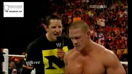 Raw John Cena vs The Miz 