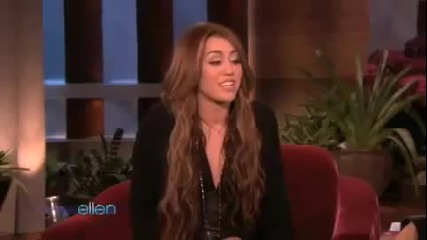 Miley Cyrus в шоуто на Ellen Degeneres 