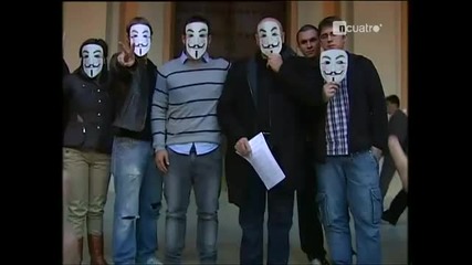 Архивни кадри от Операция Фейсбук на Анонимните