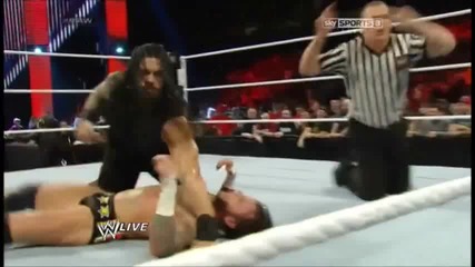 The Shield vs N.a.o and Cm Punk Raw 13.01.2014