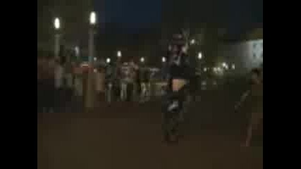 Street Bike Stunt Demo in Eastern Europe