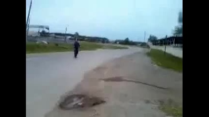 Тъпи руски полицай