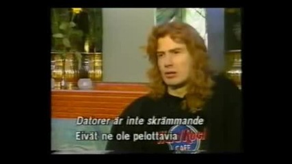 Dave Mustaine on censorship Mtv and the Internet 1995