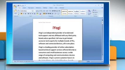 Microsoft® Word 2007: How to add section breaks and insert page numbering on Windows® 7?