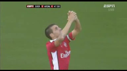 Everton - Arsenal - 0:4 Fabregas Score