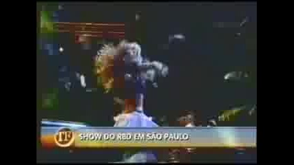 Reportagem pro Tvfama no dia do Show do Rbd