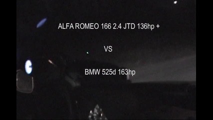 Alfa Romeo 166 2.4 Jtd vs Bmw 525d 