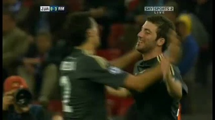 Zurich 2 - 5 Real Madrid - Higuain 0 - 3