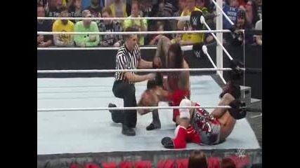 The Miz & Damien Mizdow vs The Usos ( Wwe Tag Team Championship ) - Wwe Royal Rumble 2015