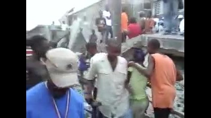 Огромните разрушения след земетресението в хаити! 