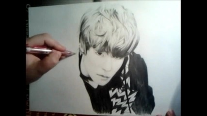 Teen Top s L. Joe Pencil Drawing