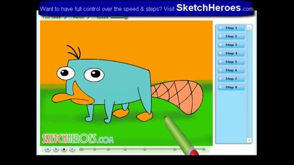 How to draw Perry The Platypus 