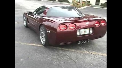 2003 Chevy Corvette C5 Corsa exhaust revving, drive - by 