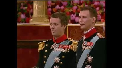 Frederik Mary of Denmarks Wedding - Arrival at the Church 