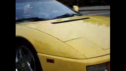 Yellow Ferrari Spider