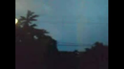 Силна гръмотевица в Басарбово (снимана от мен) 