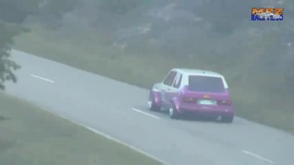 Hillclimb offroad incident - nice drift Touring cars - Bergrennen St Ursanne Vol 1