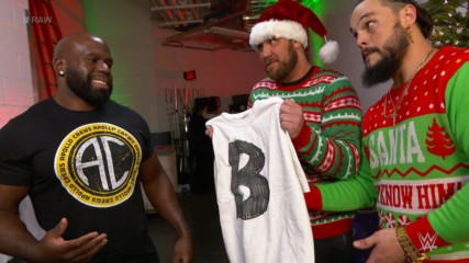 The B-Team tirelessly spread holiday cheer: Raw, Dec. 24, 2018