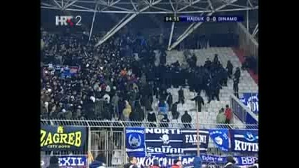 Хайдук 2:0 Динамо - Бой С Полицията