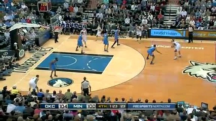 Oklahoma City Thunder vs Minnesota Timberwolves 111 - 103 [08.12.2010]