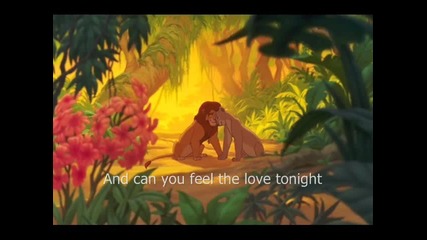Can you feel the love tonight - Elton John (lyrics)