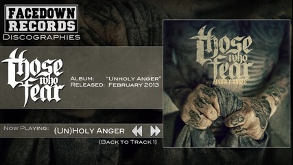 Those Who Fear - Unholy Anger