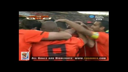 World cup 2010 Netherlands vs Slovakia 1 - 0 