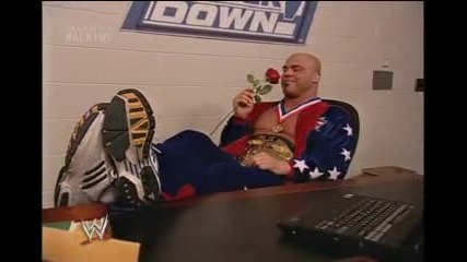 Kurt Angle, Stephanie Mcmahon & Brock Lesnar Backstage | Wwe Smackdown 13.2.2003