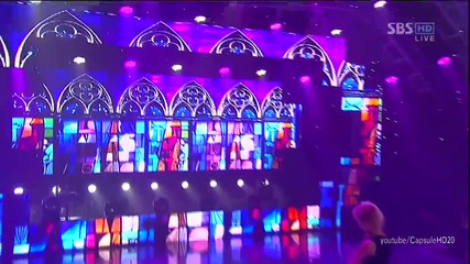 (hd) Eru ft. Junhyung - I hate you ~ Inkigayo (26.08.2012)