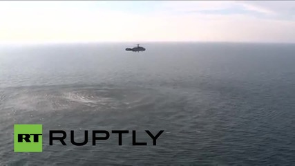 Russia: Ka-27 PL choppers search and destroy mock submarine