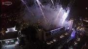 Запалване на коледните светлини в Благоевград с дрон 2014