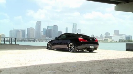 Infiniti G37 on 20 inch Vossen Vvs - Cv1 Concave Wheels / Rims - Miami Florida Usa 