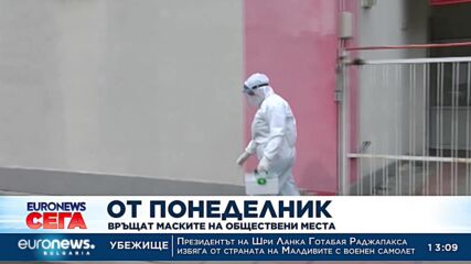 Предлагат връщане на задължителните маски на обществени места от понеделник