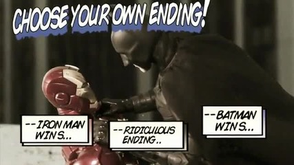 Iron Man vs Batman Interactive Stop Motion (travie Mccoy spoof) 