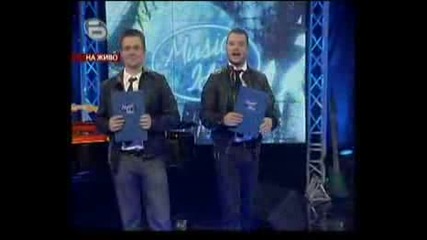 Music Idol 2 - Пламенa И Денислав + 3-ото на вечерта : Пламена , Нора и Деница ;)
