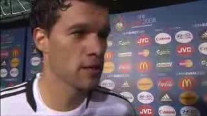 Michael Ballack Interview after the match with Austria