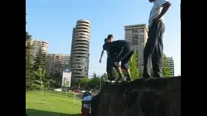Junta Inmortales,  Chile 2008 - parte 2 (street jump,  tumbling,  trickz,  freerunning y m